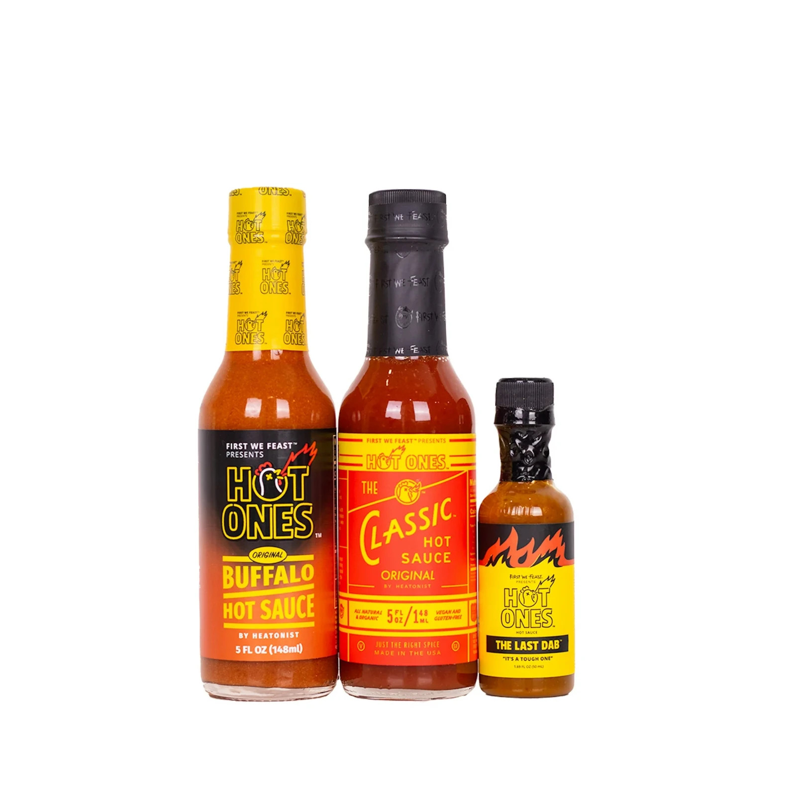 Hot Ones Hot Sauce Trio Gift Box, Buffalo, Classic and the Last Dab - 09/2025