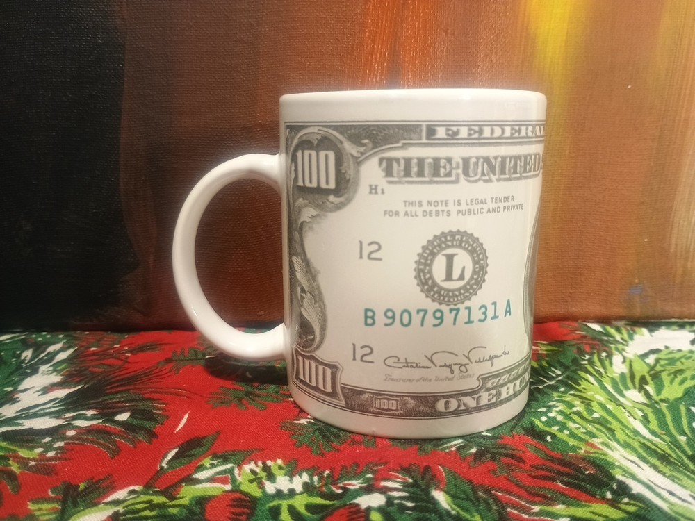 1990 100 Dollar Bill Funny Coffee Mug