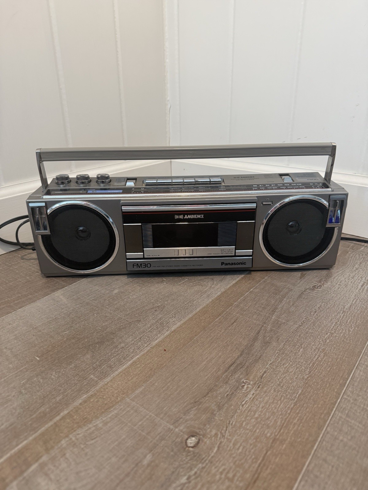 Panasonic RX-FM30 2-Way 4Speaker Ambience AM FM Stereo Cassette Recorder Boombox
