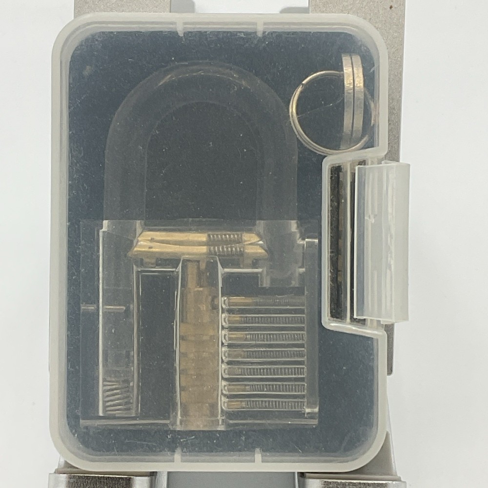 Transparent Practice Padlock For Training Purposes Case Does Not Lock.