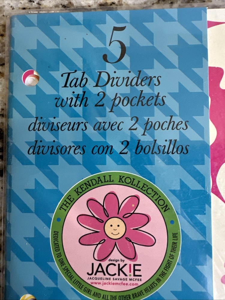 Tab Dividers With Two Pockets 5 Pack