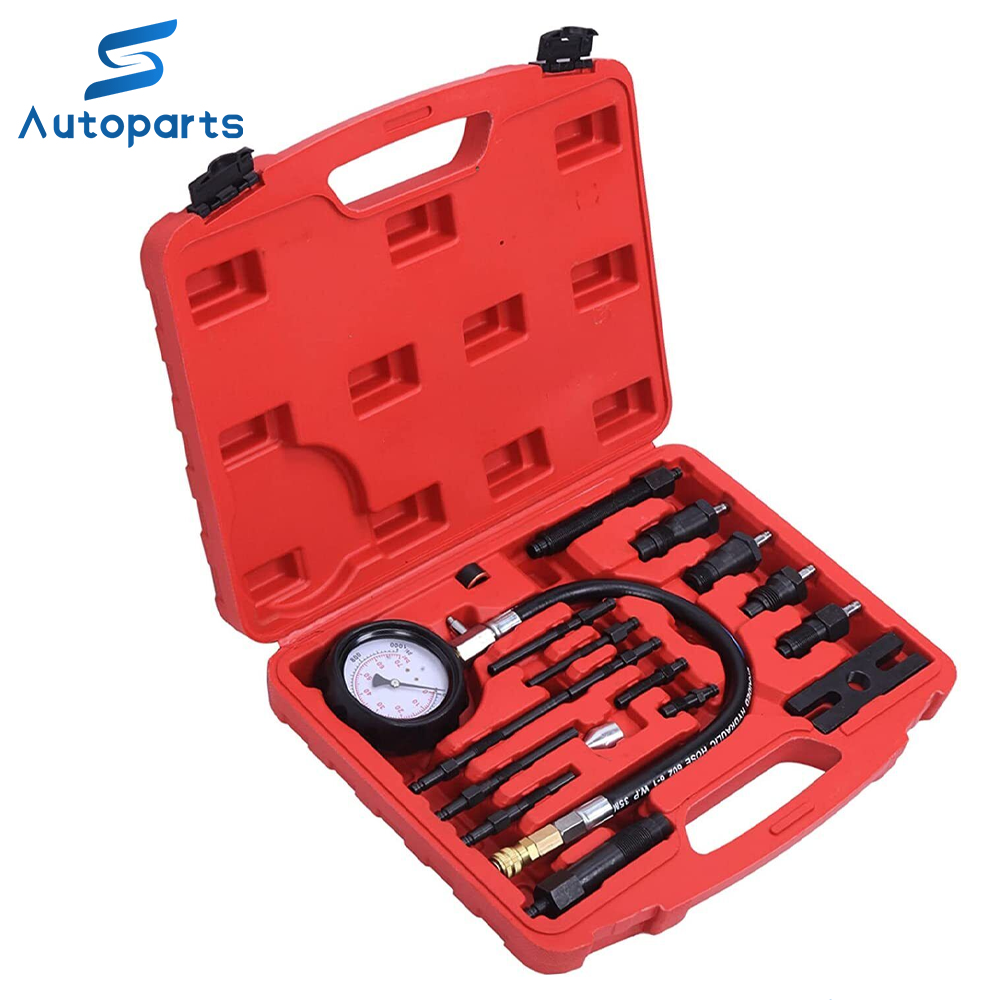 Diesel Engine Cylinder Compression Tester Pressure Diagnostic Test Kit 0-1000PSI