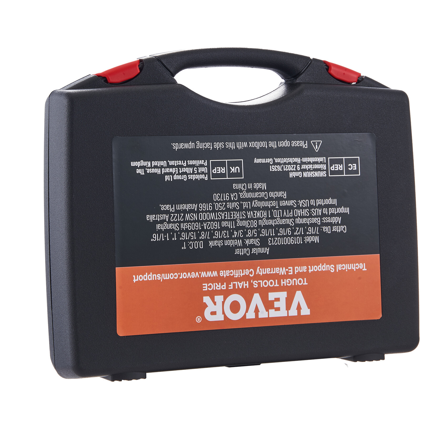 VEVOR Annular Cutter Set HSS Magnetic Drill Bits 13 PCS Weldon Shank 1" Depth