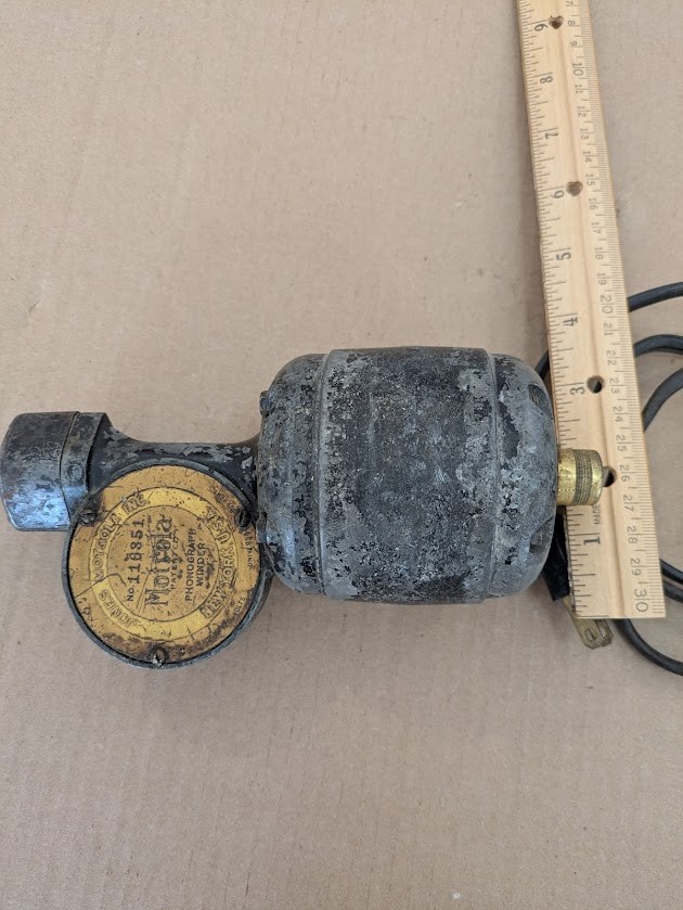 JONES MOTROLA AUTO WINDER ORIGINAL PHONOGRAPH PART
