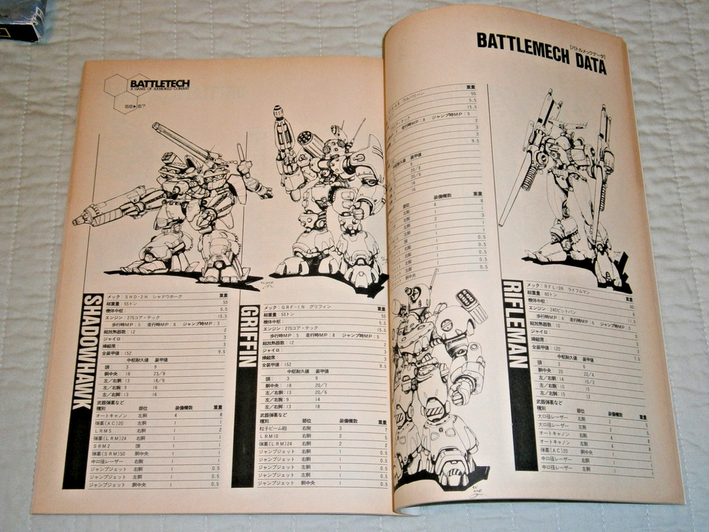 FASA Japanese Battletech **UNPUNCHED**