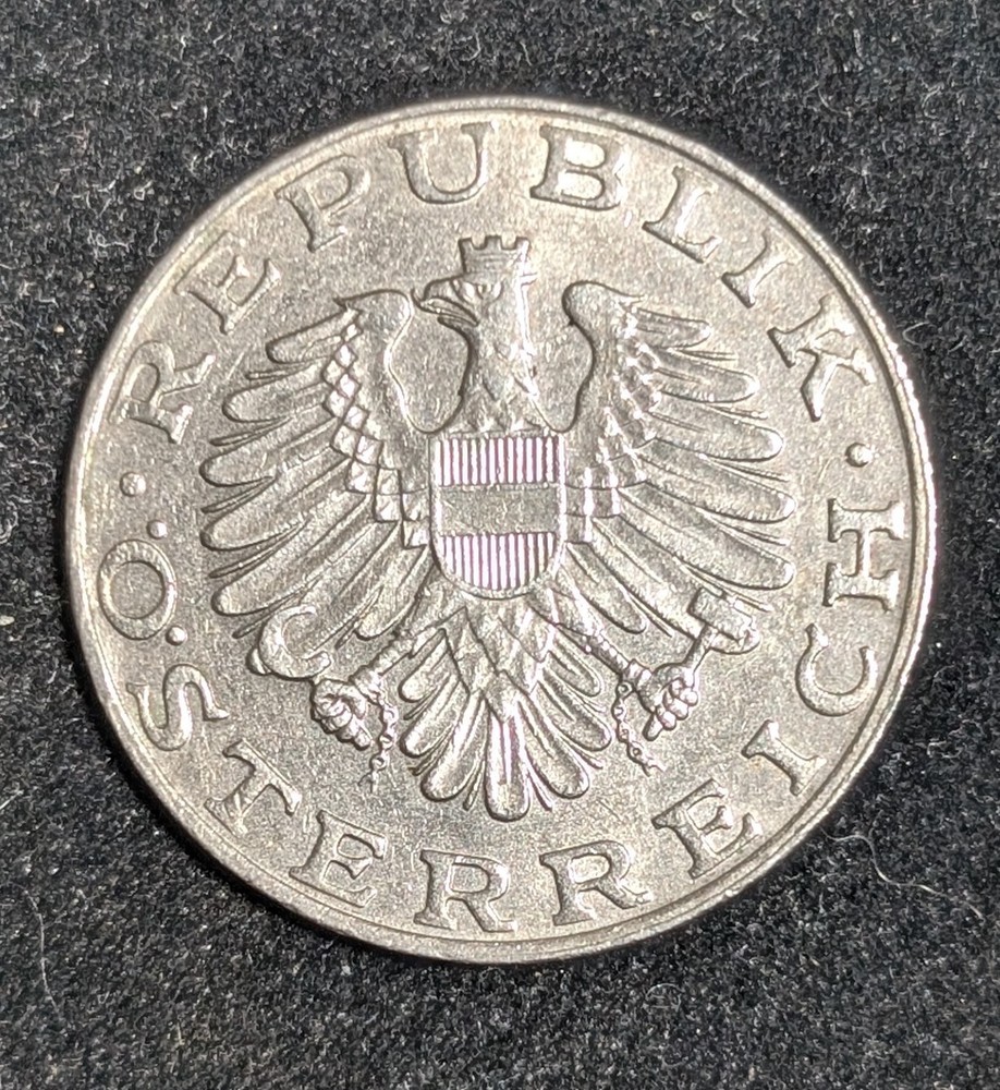 1974 Austria 10 Schilling Circulated KM# 2918