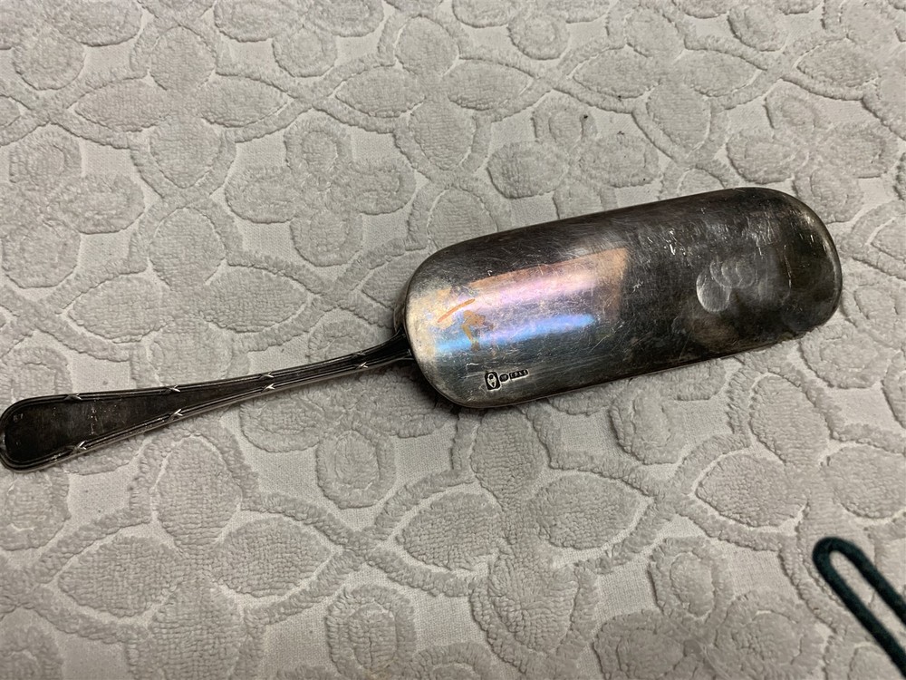 Antique Silverplated Crumb Catcher