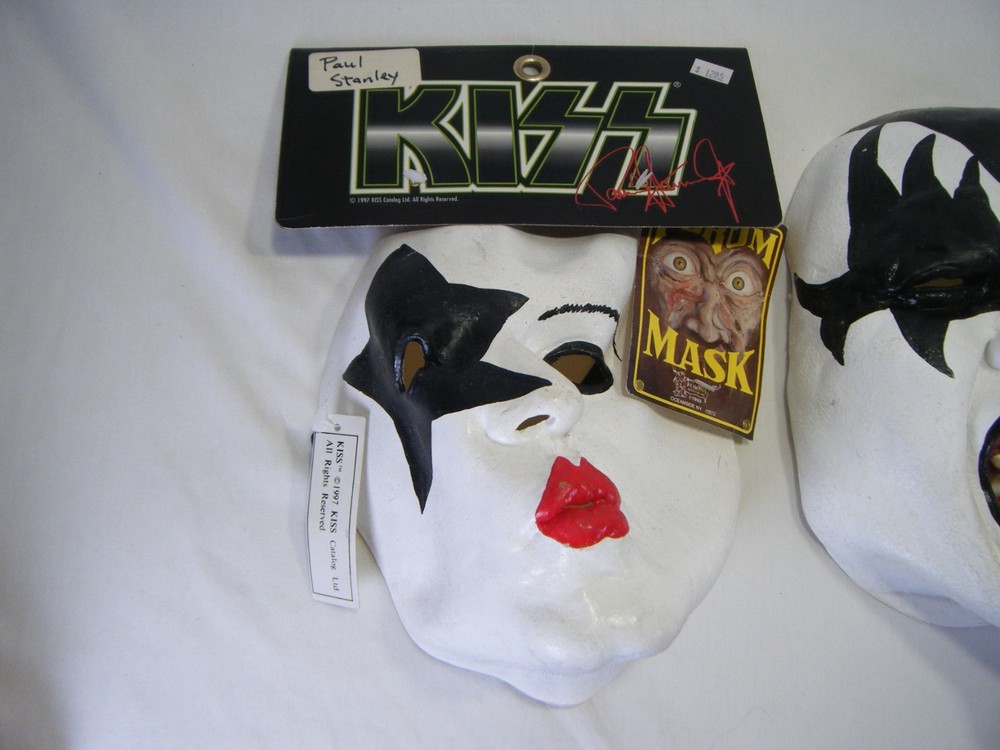 KISS 1997 Gene, Paul, Ace, Peter Rubber Face Masks (4)
