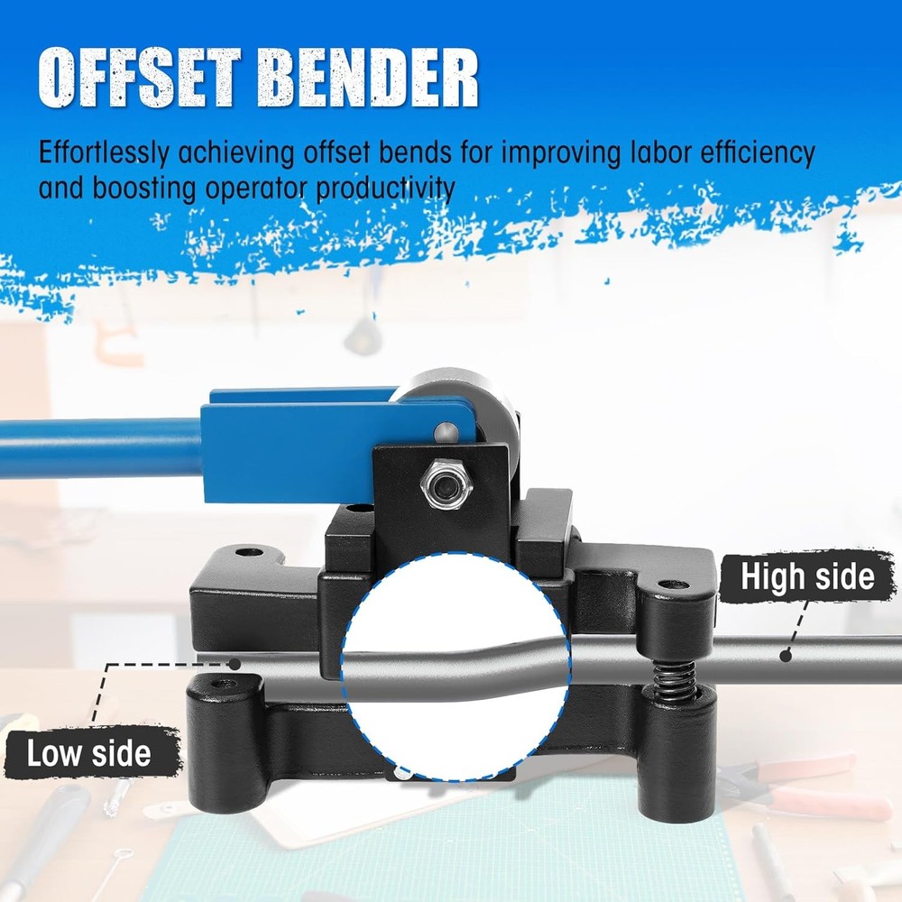 Dual Size Conduit Offset Bender 2 in 1 - Both ½“& ¾” EMT, Ensuring Precise and E