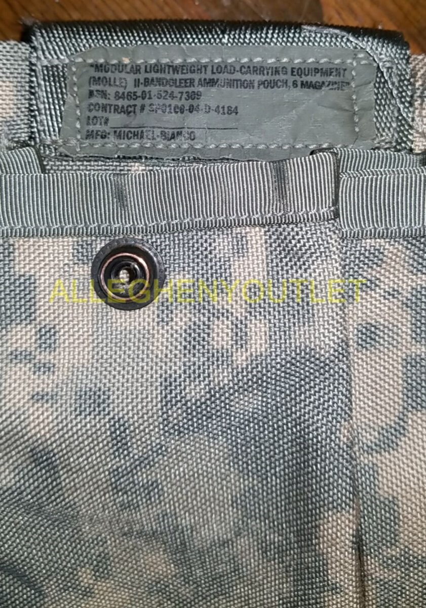 6 Magazine ACU Bandoleer Pouch, MOLLE Mag Pouches Military Army UCP Camo EXC