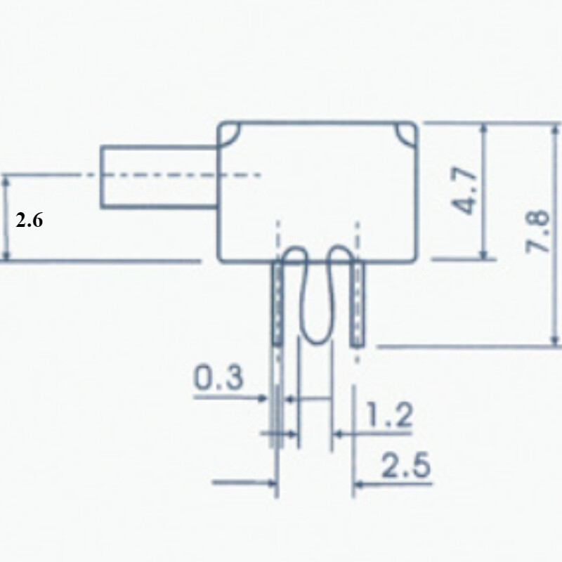 2 Position Right Angle 6P DPDT Micro Slide Switch Latching Toggle Switch 5 Pcs