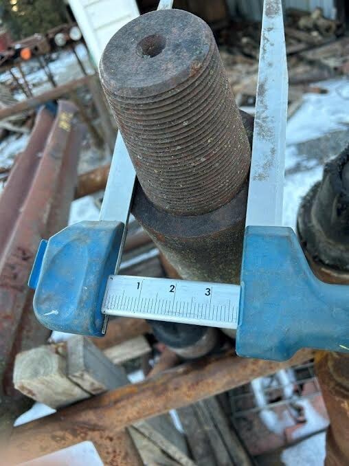 Regular Pattern Cable Tool Drill Bit (chisel bit), 7" diameter x 60" length, 2-3
