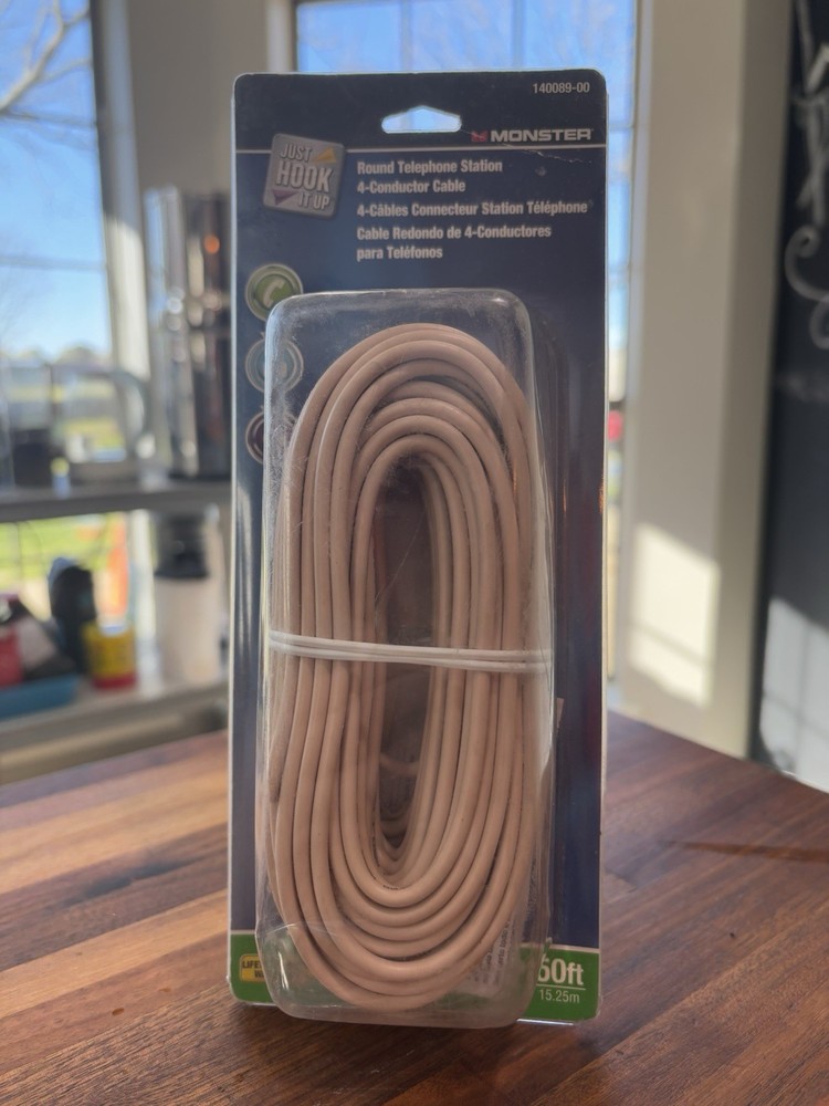 WIRE TELEPHONE 50' BEIGE