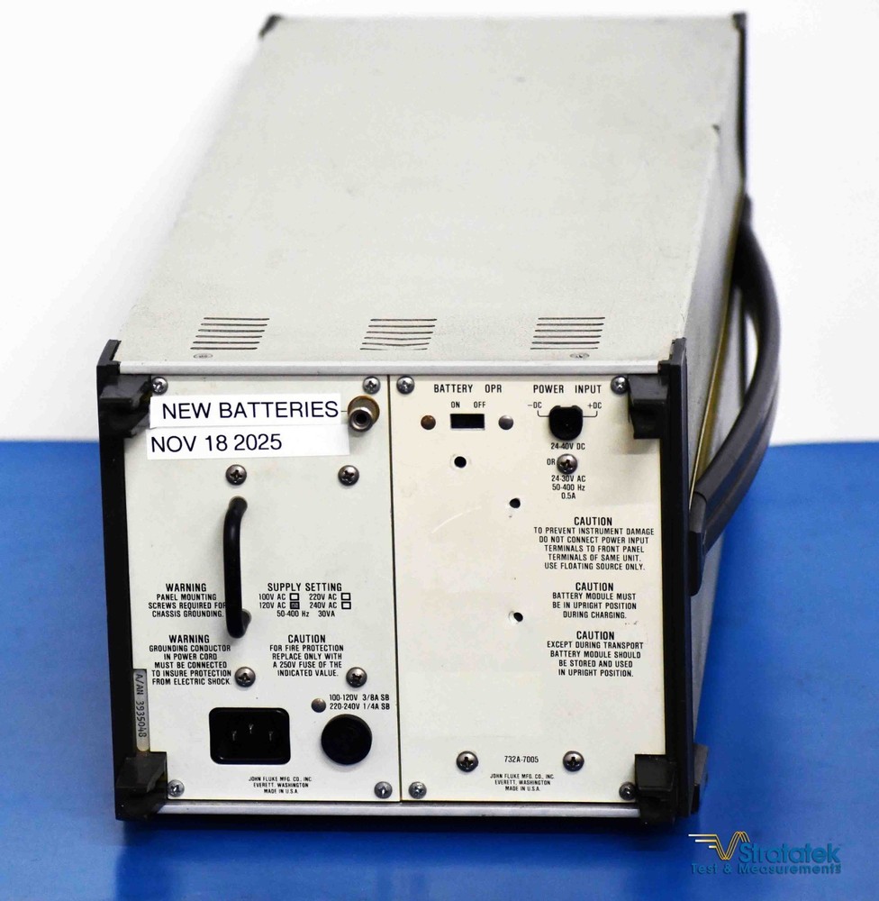 Fluke 732A DC Voltage Reference Standard 10V DC Calibration