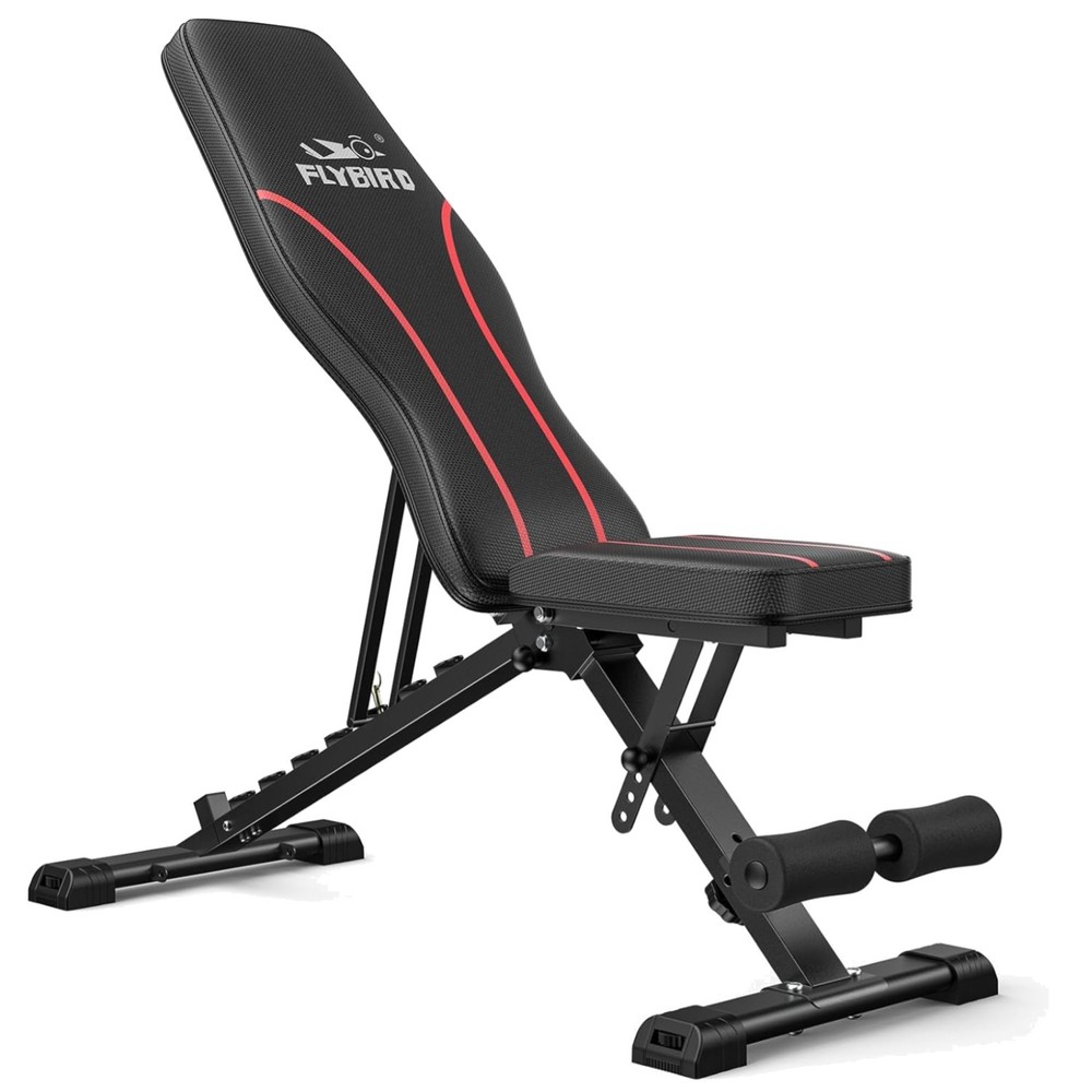 Adjustable Utility Weight Bench - Compact & Foldable for Full Body Workouts