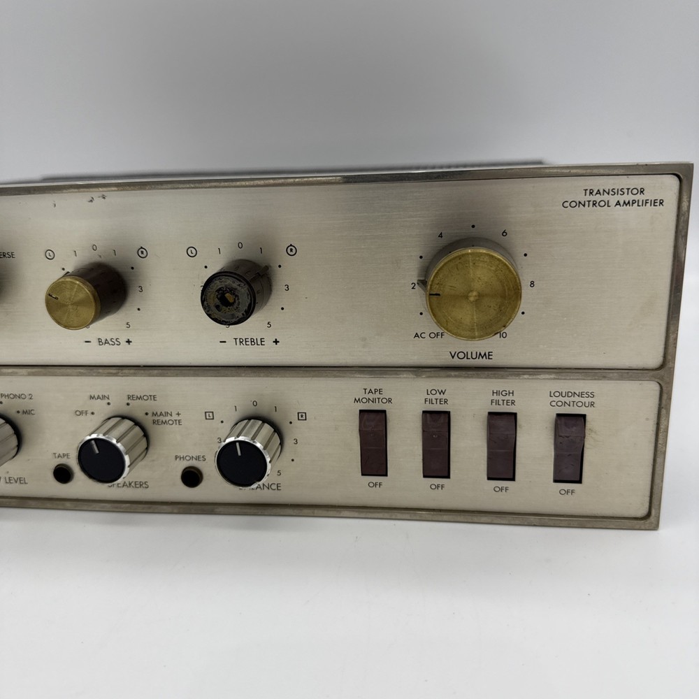 Fisher TX 300 Transistor Control Amp Integrated Amp Powers On Unable To Test