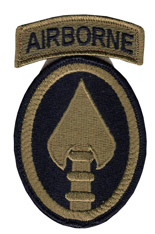 Special Operations Command OCP Patch W/Abn Tab Sewn Together  Hook Fastener (ea)