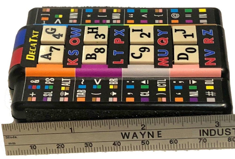 DecaTxt 3 One-Hand Bluetooth Spatial Computing Keyboard & Assistive Technology