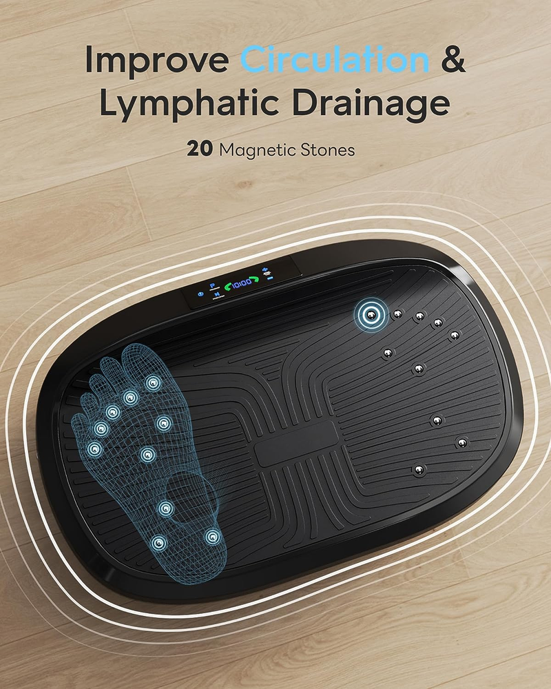 Vibration Plate Exercise Machine, Lymphatic Drainage Machine, Whole Body Workout