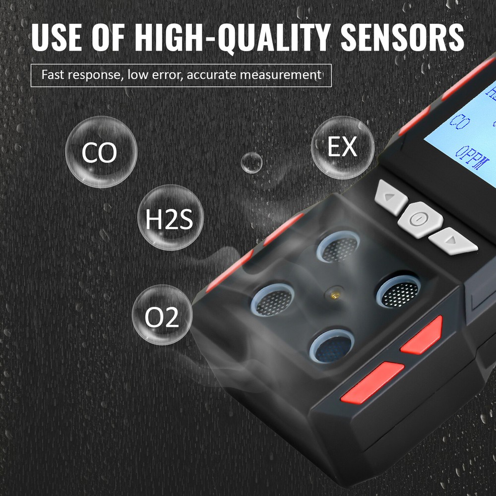Explosion-proof Combustible 4 Gas Detector Continuous use for more than 10 hours