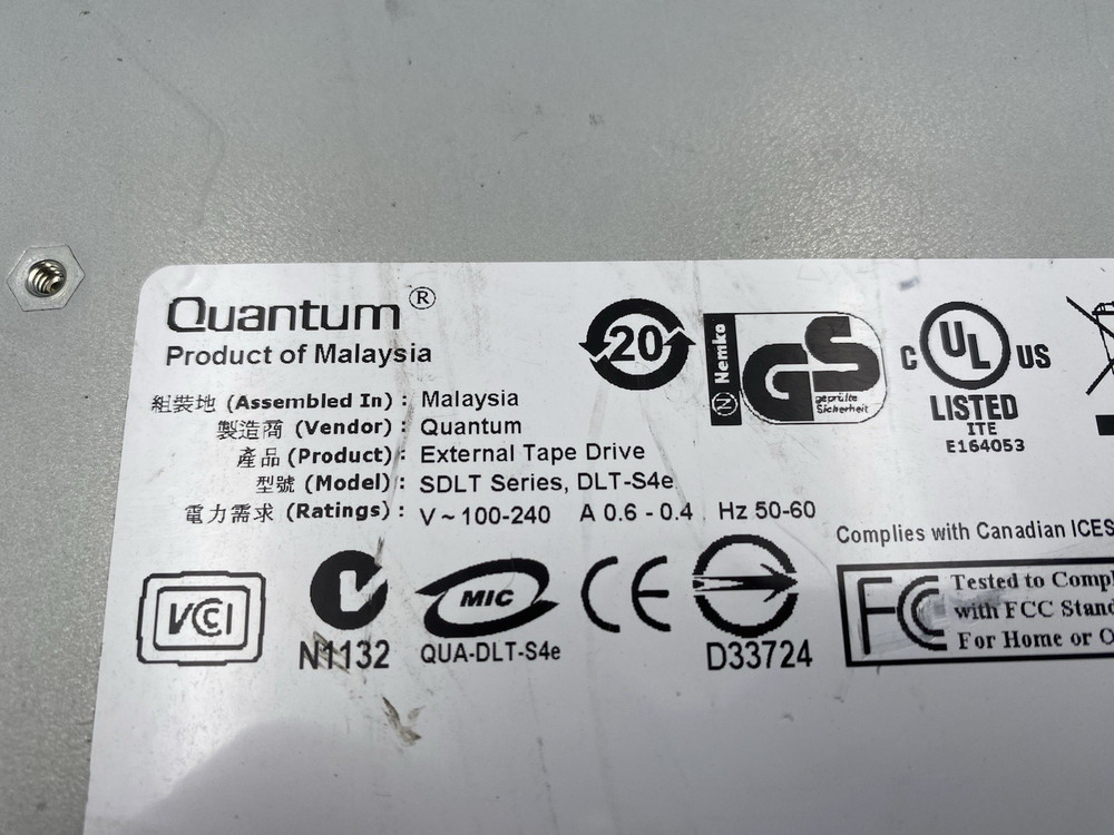 Quantum DLT-S4e Internal Tape Drive