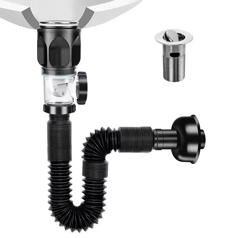 Flip Top Sink Drain Strainer Retractable Anti Clogging Filter