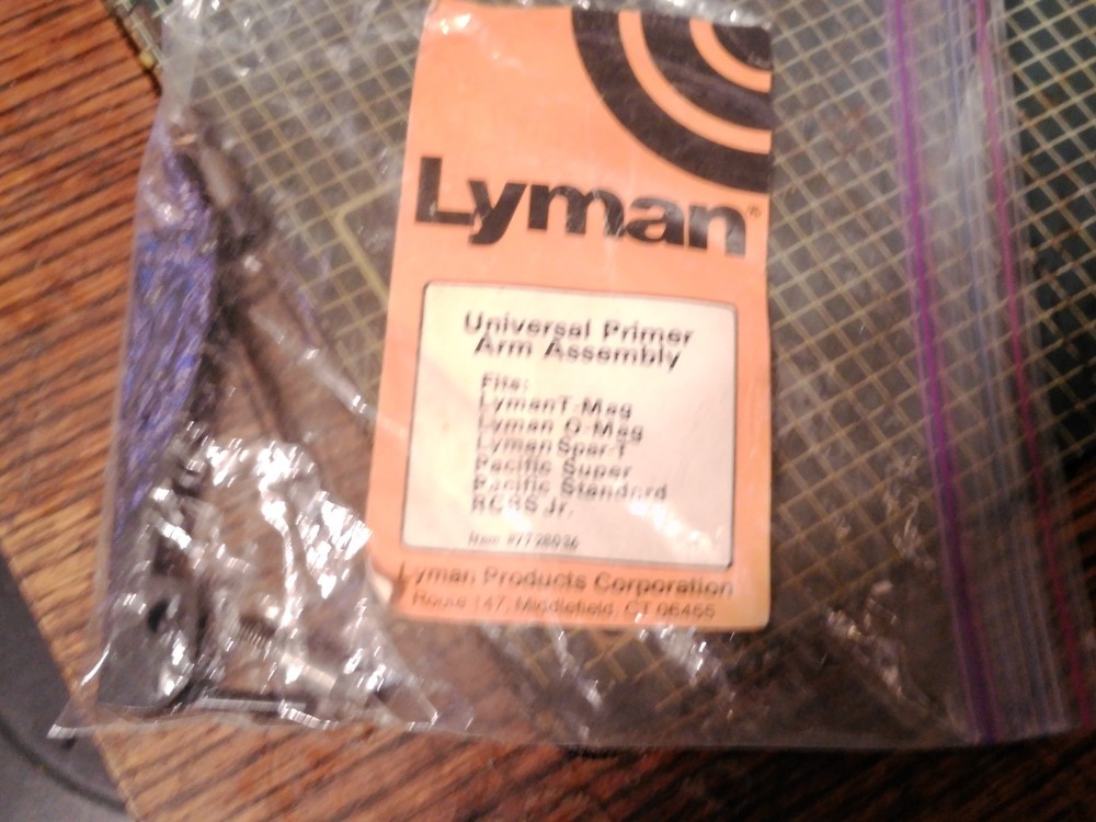 lyman universal primer arm assembly