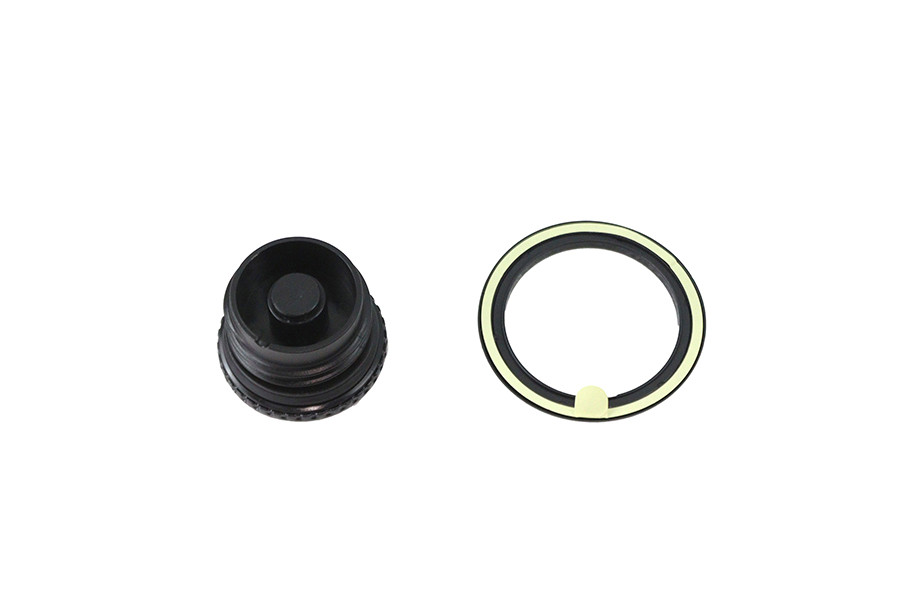 Flush Mount Gas Cap Black fits Harley Davidson