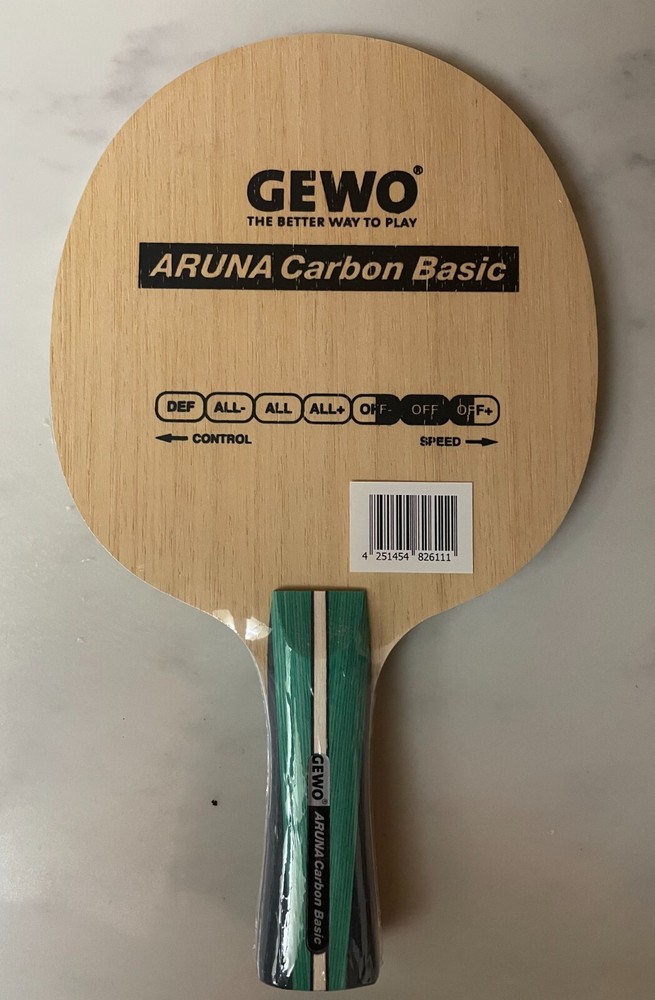 Gewo Aruna Carbon Basic table tennis blade, FL handle