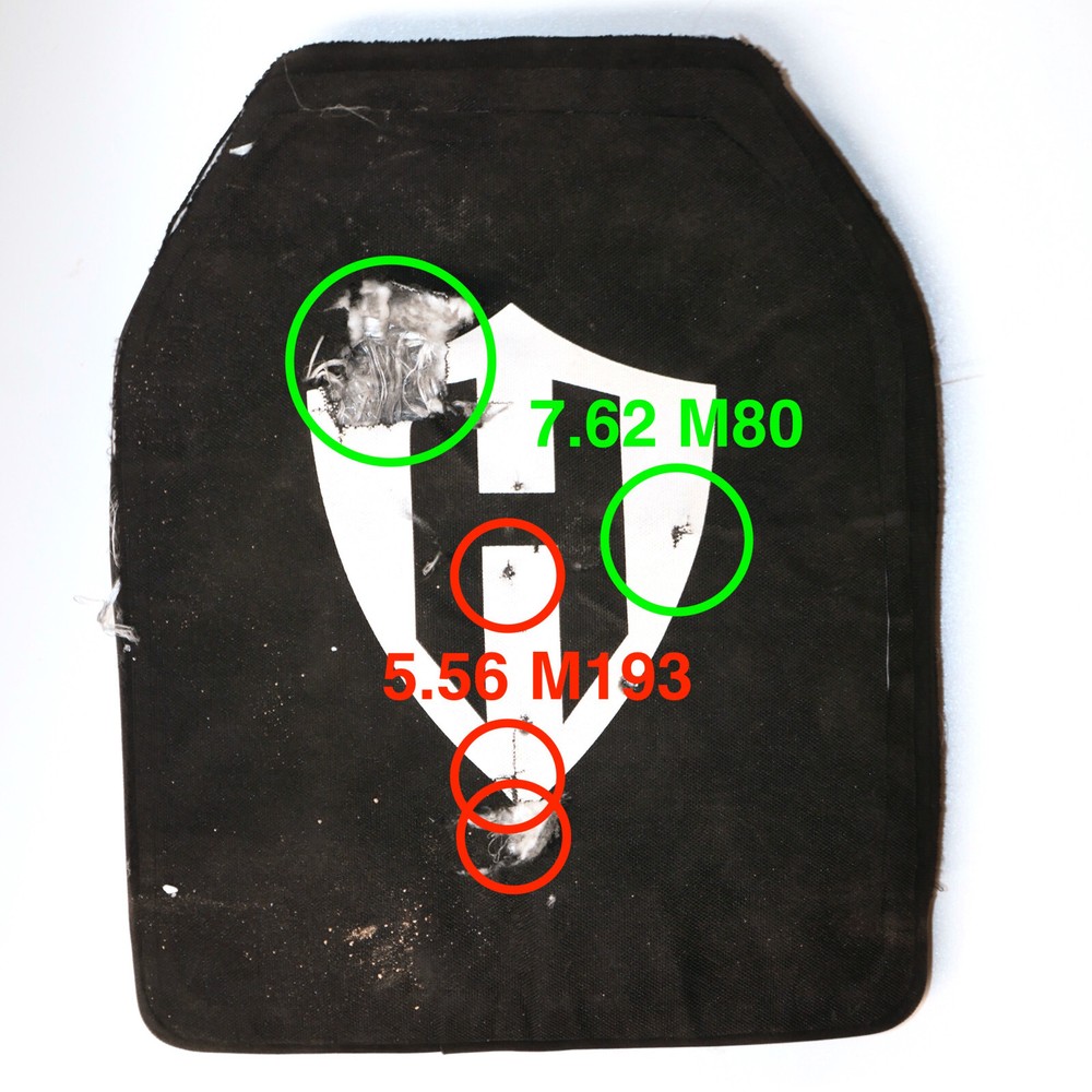 2pcs Level 3+ expanded ceramic ballistic plates w spall liner - test video
