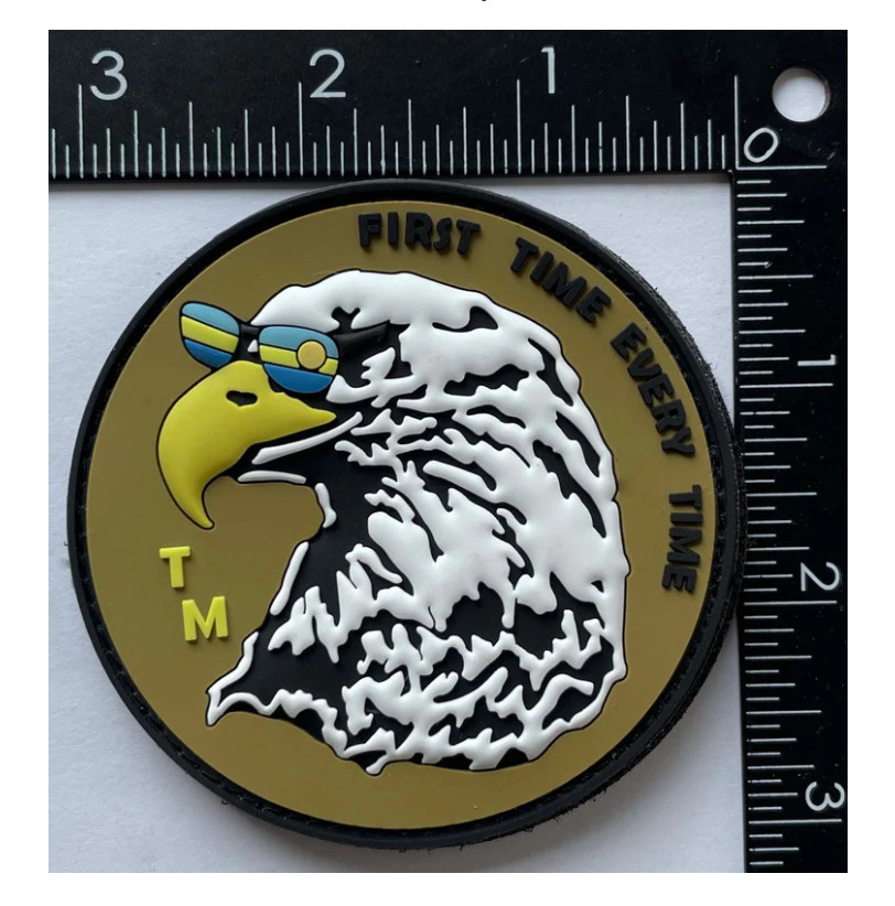 MARINE CORPS WTI TM PVC PATCH WITH HOOK & LOOP