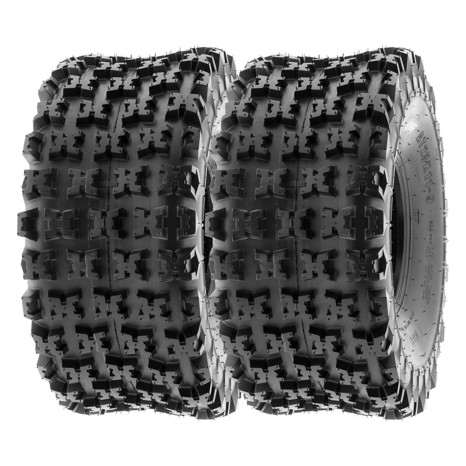 SunF 20x11-8 ATV UTV Knobby Tire  20x11x8 Sport Race 6 PR A027 - Pair of 2