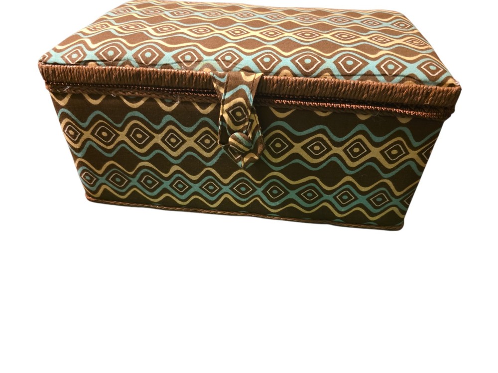 Multicolor Sewing Basket With Handle