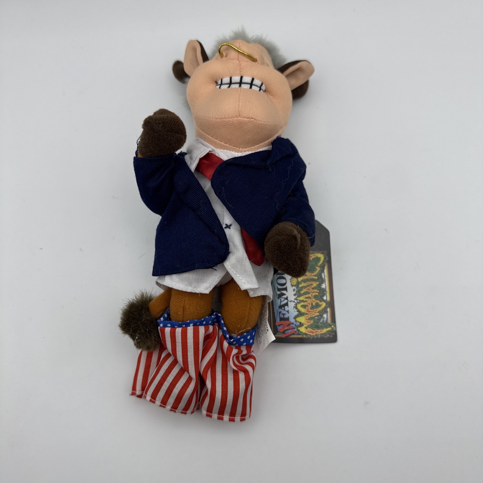 Meanie Beanie Babies Infamous Series BULL BILL CLINTON Pants Down New with Tags