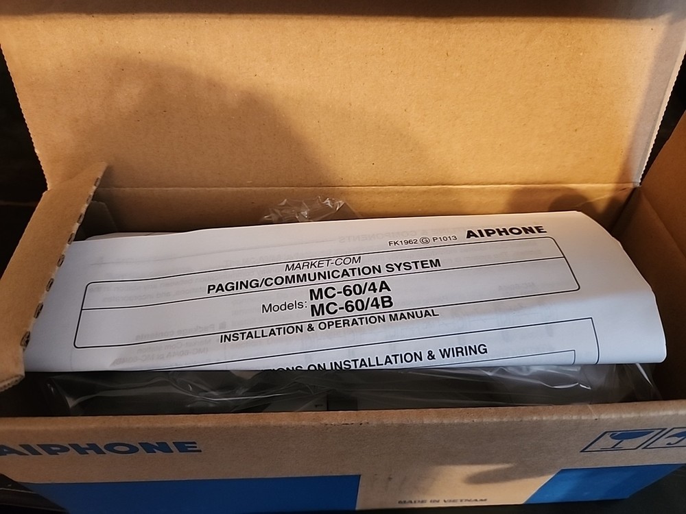 Aiphone MC-60/4A 4-Line MarketCom Wall Mountable Master Intercom Handset