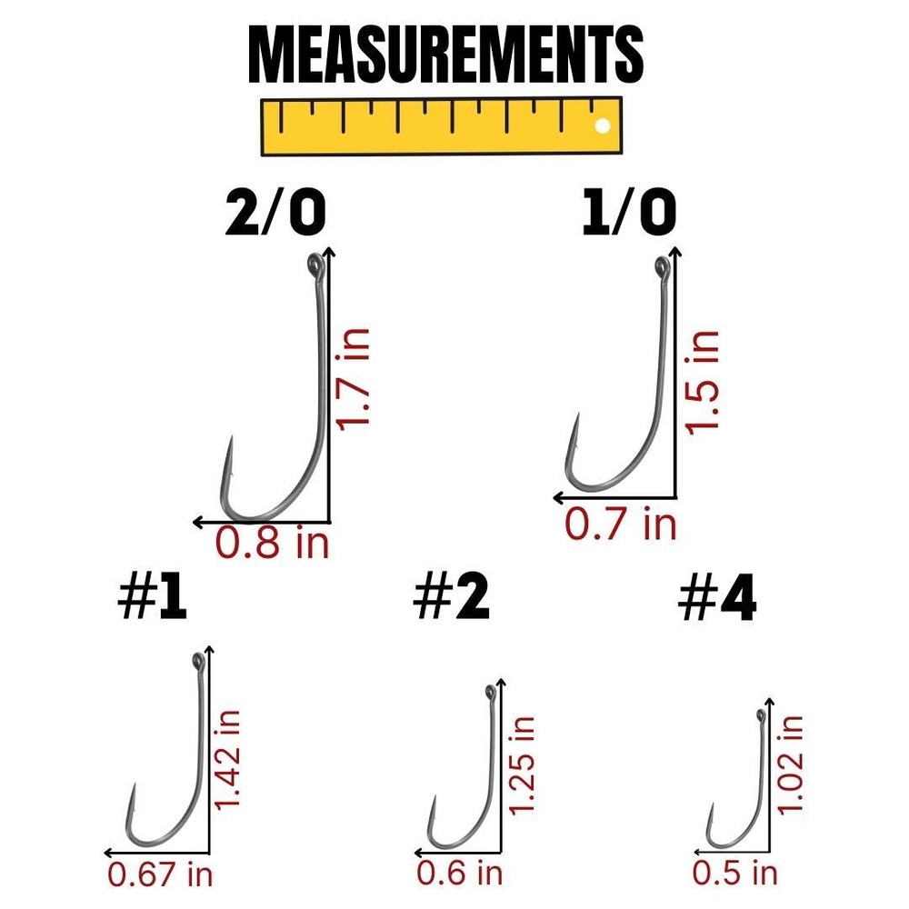Reaction Tackle High Quality Wacky Neko Hooks- 25 Pack