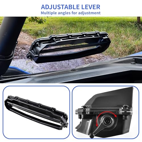 UTV Universal Windshield Vent Self Install Kit, 2 PCS Adjustable Windscreen