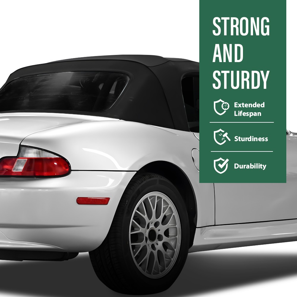 Convertible Soft Top & Plastic Window Fit For 1996-2002 BMW Z3 & M Roadster E36