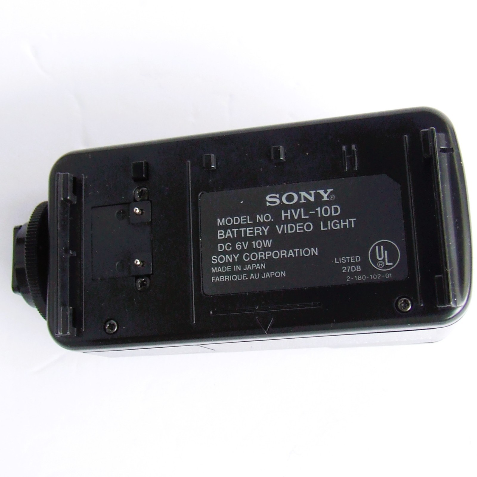 Sony HVL-10D Battery Video Light DC 6V 10W with Soft Case for Video 8 Camcorder