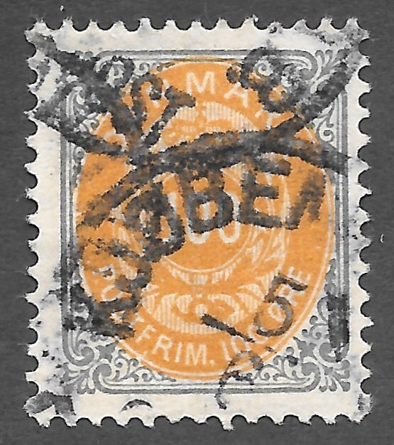 Denmark (1895) - Scott # 52a,    Used