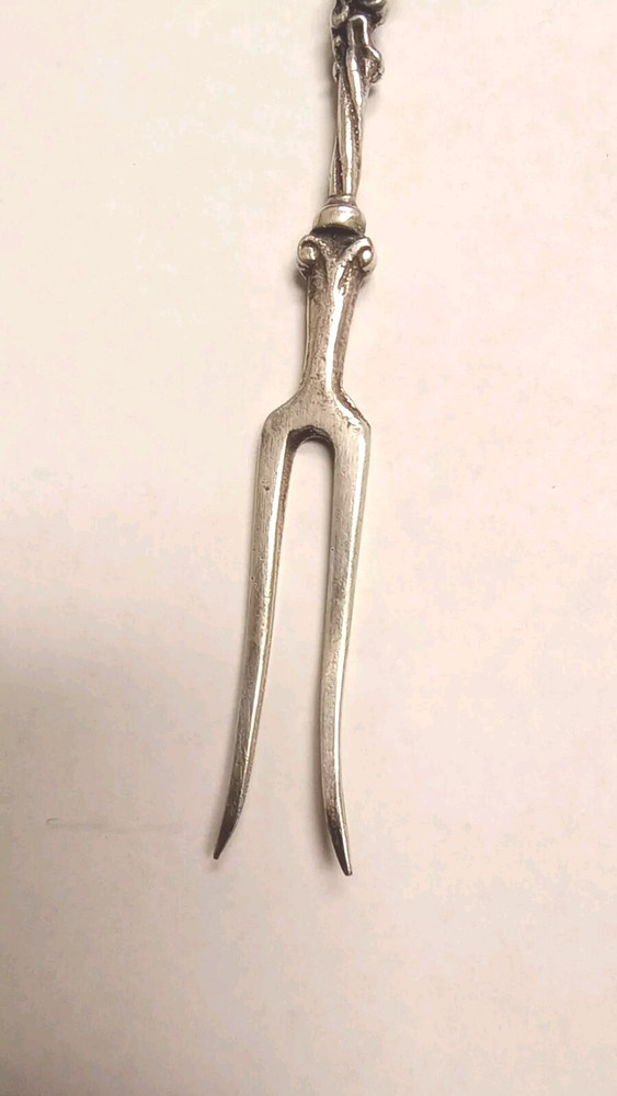 Antique Silver Olive Fork Lithuanian Arms Lithuania