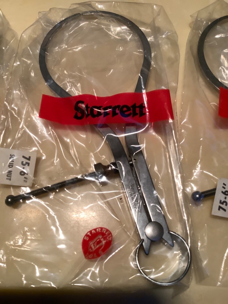 Starrett 75A-6 Fay Spring Type Outside Caliper, Solid Nut 6" EDP # 50355