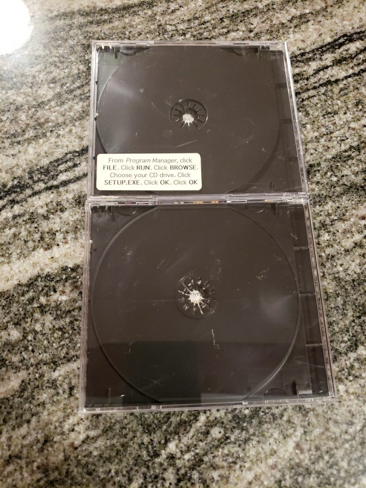 2 - Lot Corel Draw 4 & 5 PC CD ROM Software Desktop 1995 Windows 95