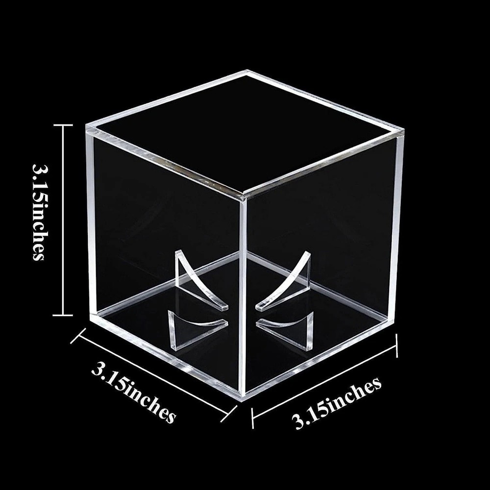 Baseball Display Case Uv Protected Acrylic Clear Baseball Holder Square Cube