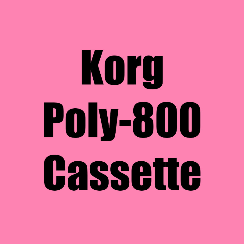 Korg Poly-800 Data Recovery Cassette