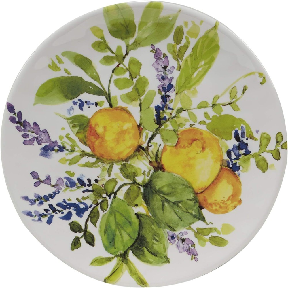 Certified International Lemon Zest 12 pc Melamine Dinnerware Set, Multicolor