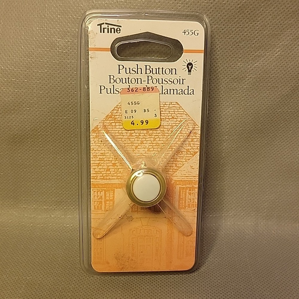 Trine Push Button 455G White Wired From 1994