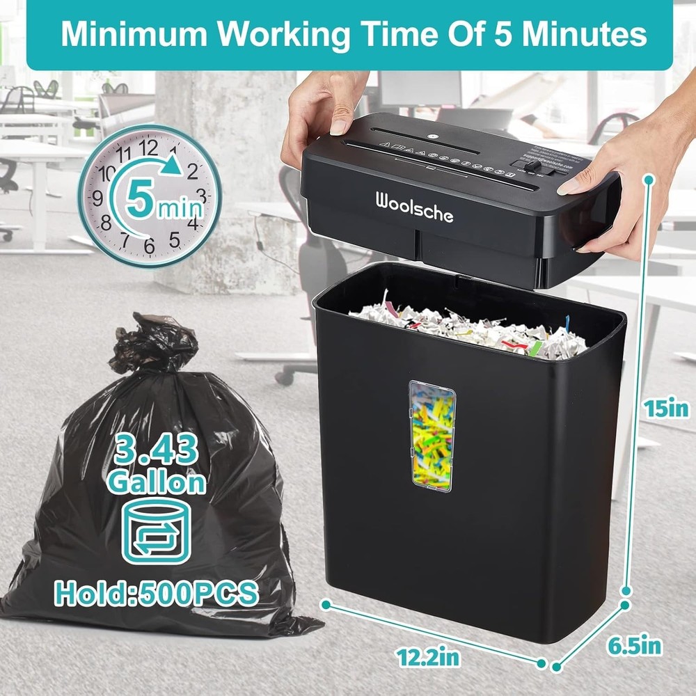 Certified 10-Sheet Automatic Shredder - Jam Proof, P-4 Security Level