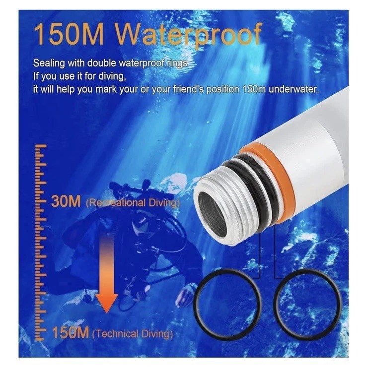 OrcaTorch SD01 Pro Dive Beacon New