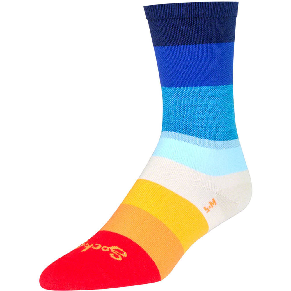 SockGuy 70's 6" Crew Socks Small/Medium